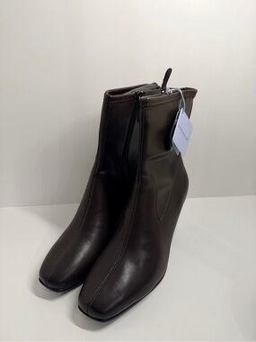 Aerosoles Cinnamon Brown Block Heel Ankle Boots Women’s 8.5M NIB